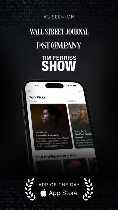Matter: Reading App App Store screenshot 1