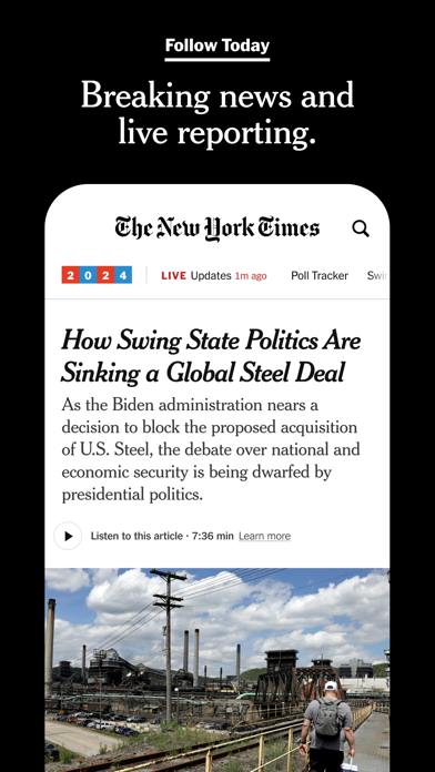 NYTimes: US and Global News App Store screenshot 2