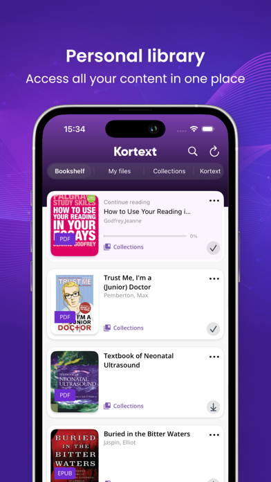 Kortext App Store screenshot 1