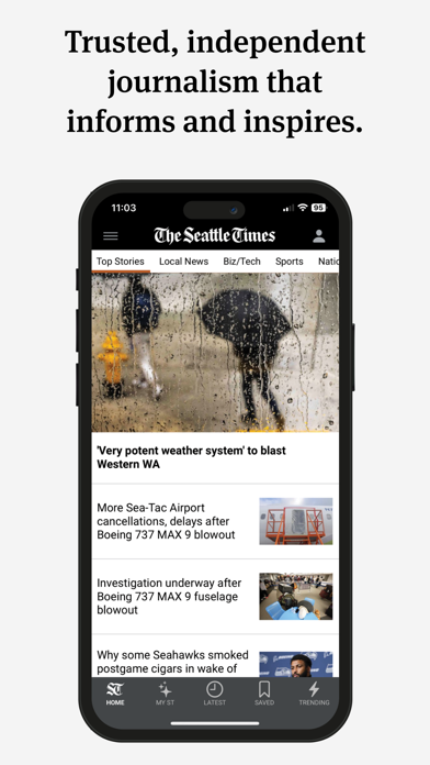 Seattle Times Mobile App Store screenshot 1