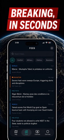 Live World Monitor: GlobeAlert App Store screenshot 2