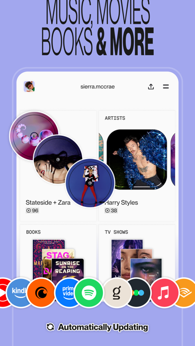 Shelf: music, books, movies App Store screenshot 2