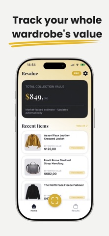 Revalue: Clothing Value Scan App Store screenshot 2