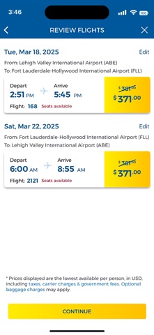 Allegiant App Store screenshot 2
