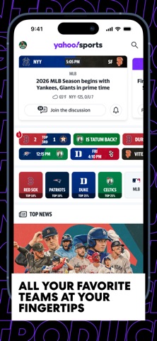 Yahoo Sports: Scores and News App Store screenshot 1
