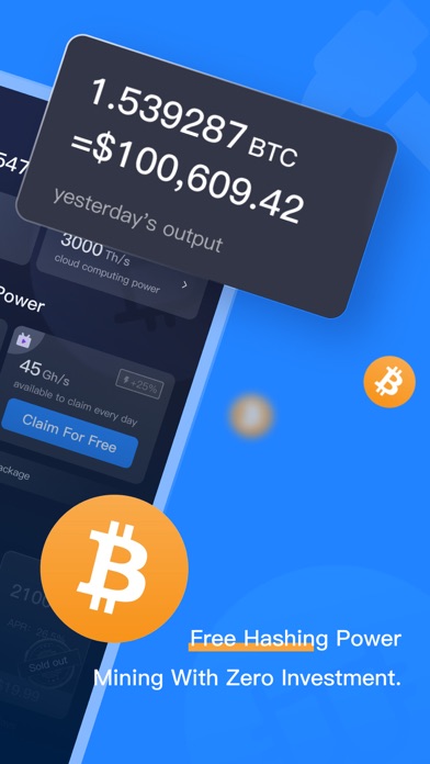 Bitcoin Mining · Cloud Mining App Store screenshot 2
