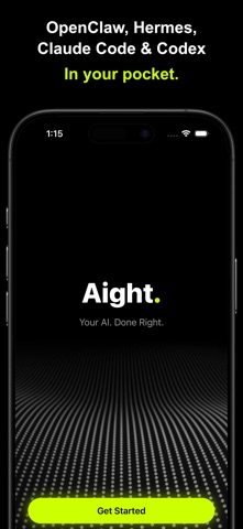 Aight - Manage your AI Agents App Store screenshot 1