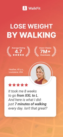 WalkFit: Weight Loss Tracker App Store screenshot 1