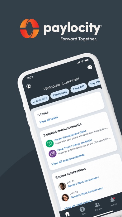 Paylocity App Store screenshot 1