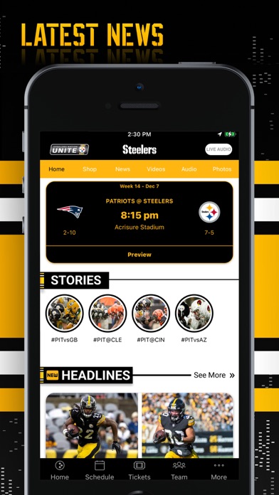 Pittsburgh Steelers App Store screenshot 2