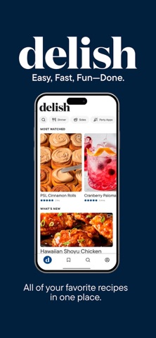 Delish: Original Fun Recipes App Store screenshot 1