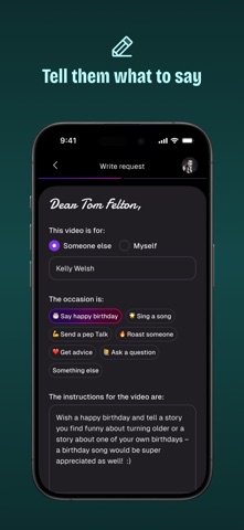 Cameo - Personal celeb videos App Store screenshot 2