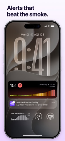 Paku - Air Quality & AQI Map App Store screenshot 2