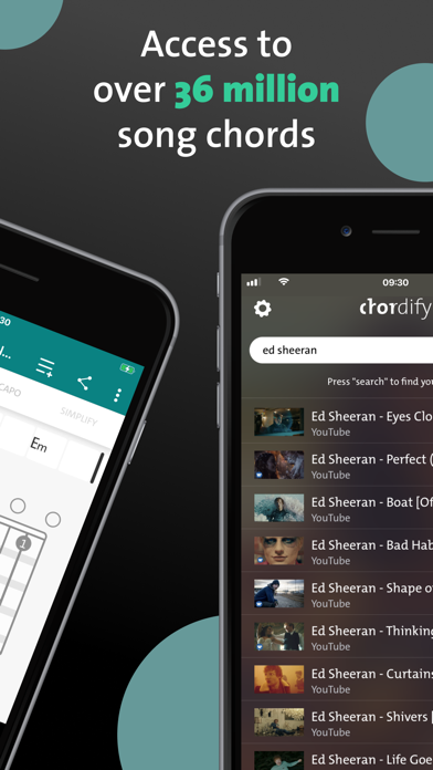 Chordify: Songs, Chords, Tuner App Store screenshot 2
