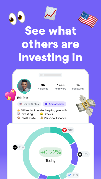 Blossom: Social Investing App Store screenshot 1