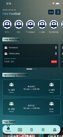 FIKA FOOTBALL – Live Scores App Store screenshot 1