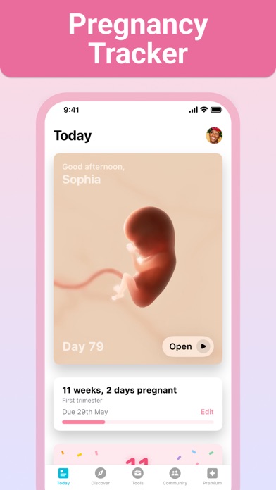 Pregnancy + | Tracker App App Store screenshot 1