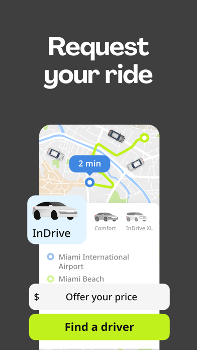 inDrive. Save on city rides App Store screenshot 2