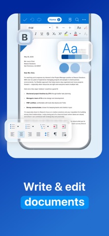 MobiOffice・Word Docs・Excel・PDF App Store screenshot 2