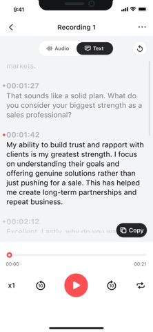 Voice Recorder — Audio Memos App Store screenshot 1