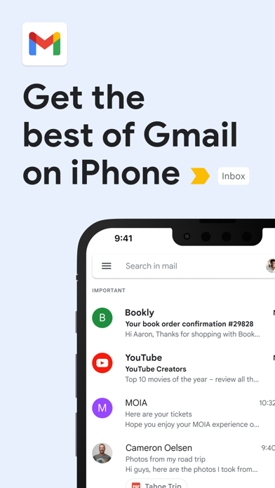 Gmail - Email by Google App Store screenshot 1