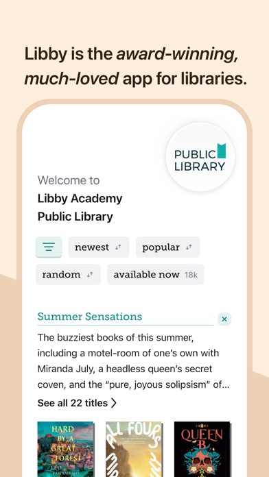 Libby, the library app App Store screenshot 2