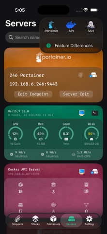 Yomo: Docker & Portainer App Store screenshot 1