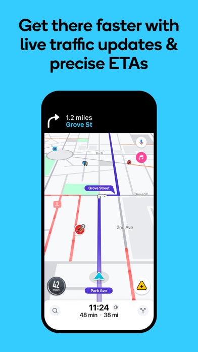 Waze Navigation & Live Traffic App Store screenshot 1