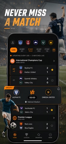 Live Score: Football Result App Store screenshot 1