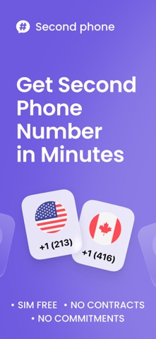 Second Phone Number, 2nd Line App Store screenshot 1