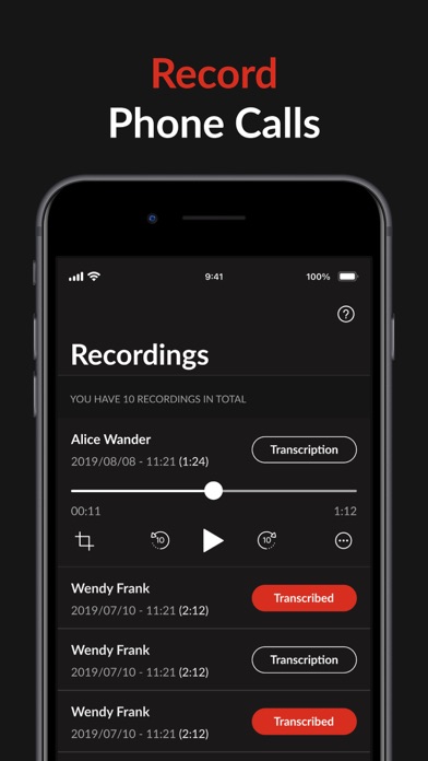 VoiceNotes: Audio Recordings App Store screenshot 1