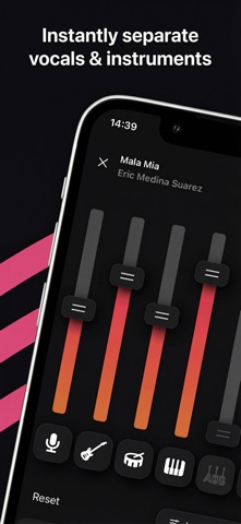 Stemz: remover vocal audio pro App Store screenshot 1