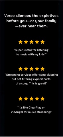 Verso: Clean Music AI App Store screenshot 2