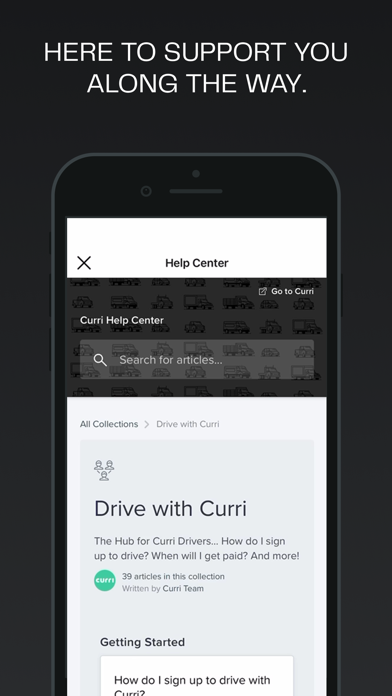 Curri Driver App Store screenshot 2