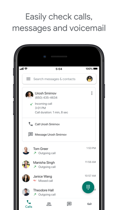 Google Voice App Store screenshot 1