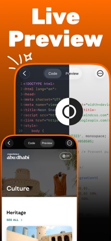 HTML Creator : Editor & Viewer App Store screenshot 2
