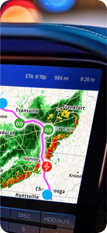 Drive Weather with Live Radar App Store screenshot 2