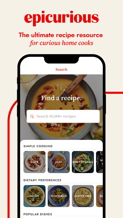 Epicurious App Store screenshot 1