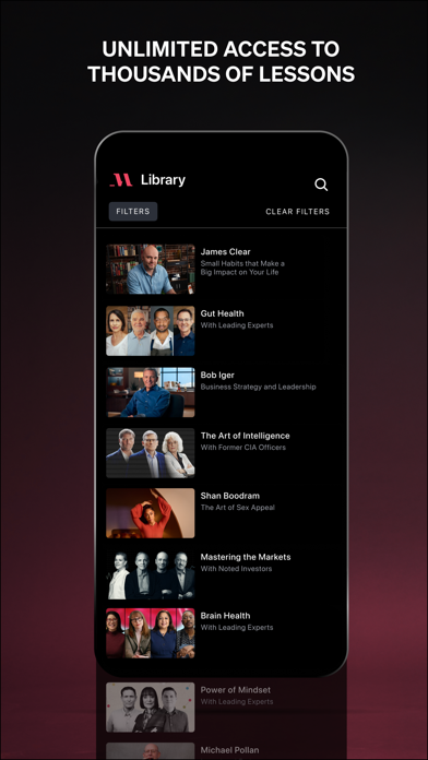 MasterClass: Online Classes App Store screenshot 2