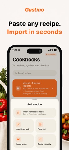 Gustino: Recipe & Meal Planner App Store screenshot 2