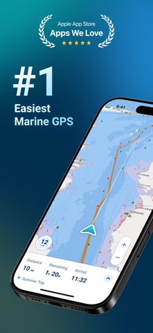 Wavve Boating: GPS, Map, Chart App Store screenshot 1