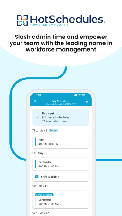 HotSchedules App Store screenshot 1