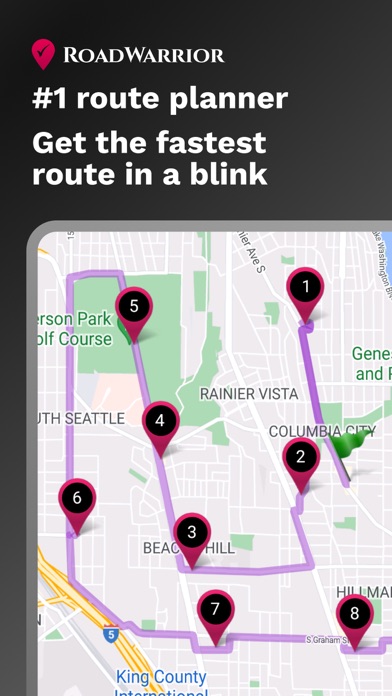 RoadWarrior Route Planner App Store screenshot 1