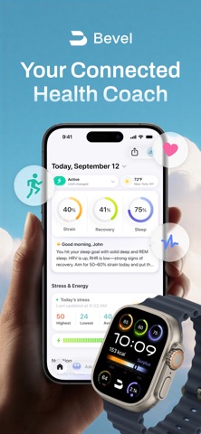 Bevel: AI Health Coach App Store screenshot 1