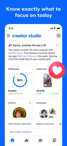 Facebook Creator Studio App Store screenshot 1