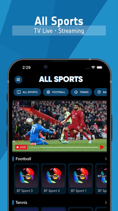 All Sports TV - Live Streaming App Store screenshot 1