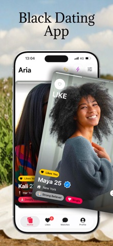 Aria: Black Singles Dating App App Store screenshot 1