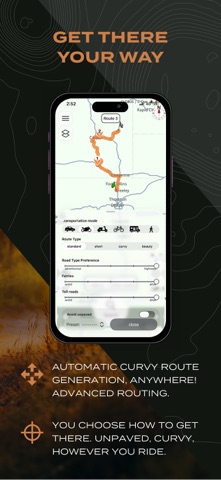 Scenic Motorcycle Navigation App Store screenshot 2