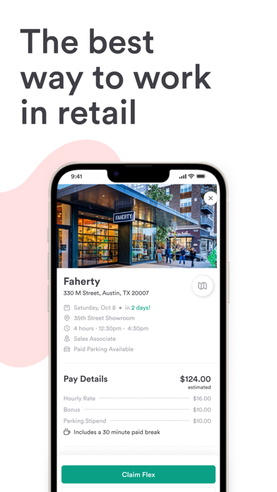 Reflex - Flexible Retail Work App Store screenshot 1