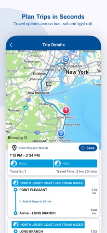 NJ TRANSIT App Store screenshot 2